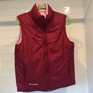 Columbia reversible down vest
